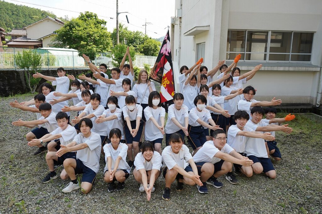 デンマーク留学生イングリッドさんと一緒に